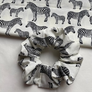 Zebra Scrunchies | nature scrunchies, zebra gifts, scrunchies, safari gifts, animal scrunchies, zebra lovers, zebra print scrunchies