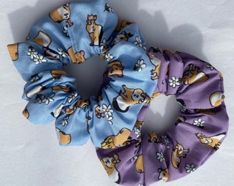 Guinea Pig Scrunchies | guinea pig scrunchies, guinea pig gifts, scrunchies, gift for pet lover, gifts for girls, pony gifts, guinea pigs