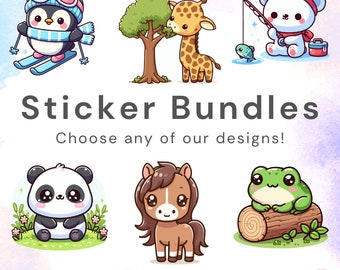 Discounted Sticker Bundles | Whole Shop Pick n Mix | WATERPROOF Die Cut Stickers | journal stickers, laptop sticker, sticker bundle