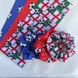 Football Scrunchies | football team scrunchie, soccer scrunchie, soccer team, england scrunchie, england football, sport scrunchie, football