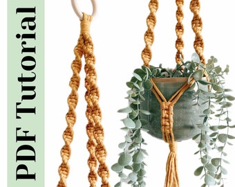Macrame Plant Hanger Tutorial: Step-by-Step Guide (PDF Download)