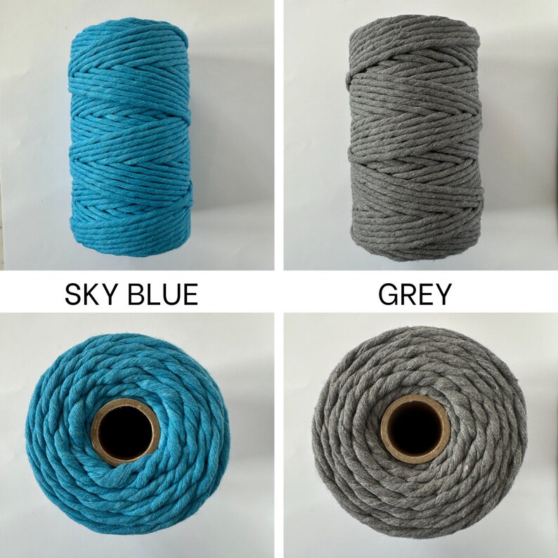 5mm Single Twist Macrame Cord 5mm String 5100 Meter Yarns Fibre Art 14