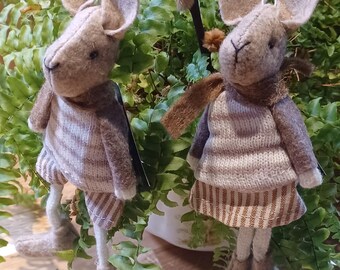 Charming Hanging Bunny, Easter Hanging Decoration, Spring Home, Cottage Decor