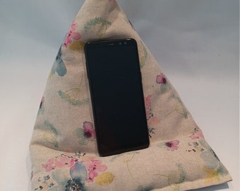 KINDLE Floral Crown With Large Linen Flowers & Natural Blossoms:- Pink main image 1