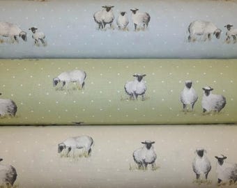Cotton Sheep and Lamb Fabric Padded Pin/Memo/Message/Notice Board Choice of 3 colours. Handmade to Order, 7 Sizes available