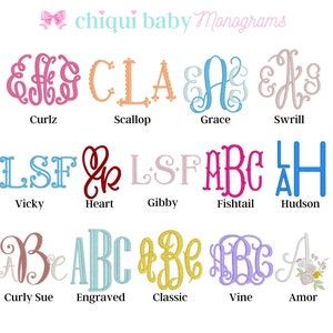 Chiqui Baby Fonts and Monograms DO NOT PURCHASE image 1