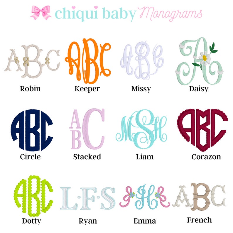 Chiqui Baby Fonts and Monograms DO NOT PURCHASE image 2