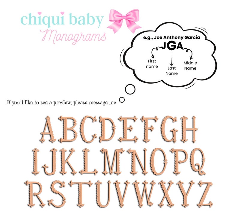 Chiqui Baby Fonts and Monograms DO NOT PURCHASE image 3