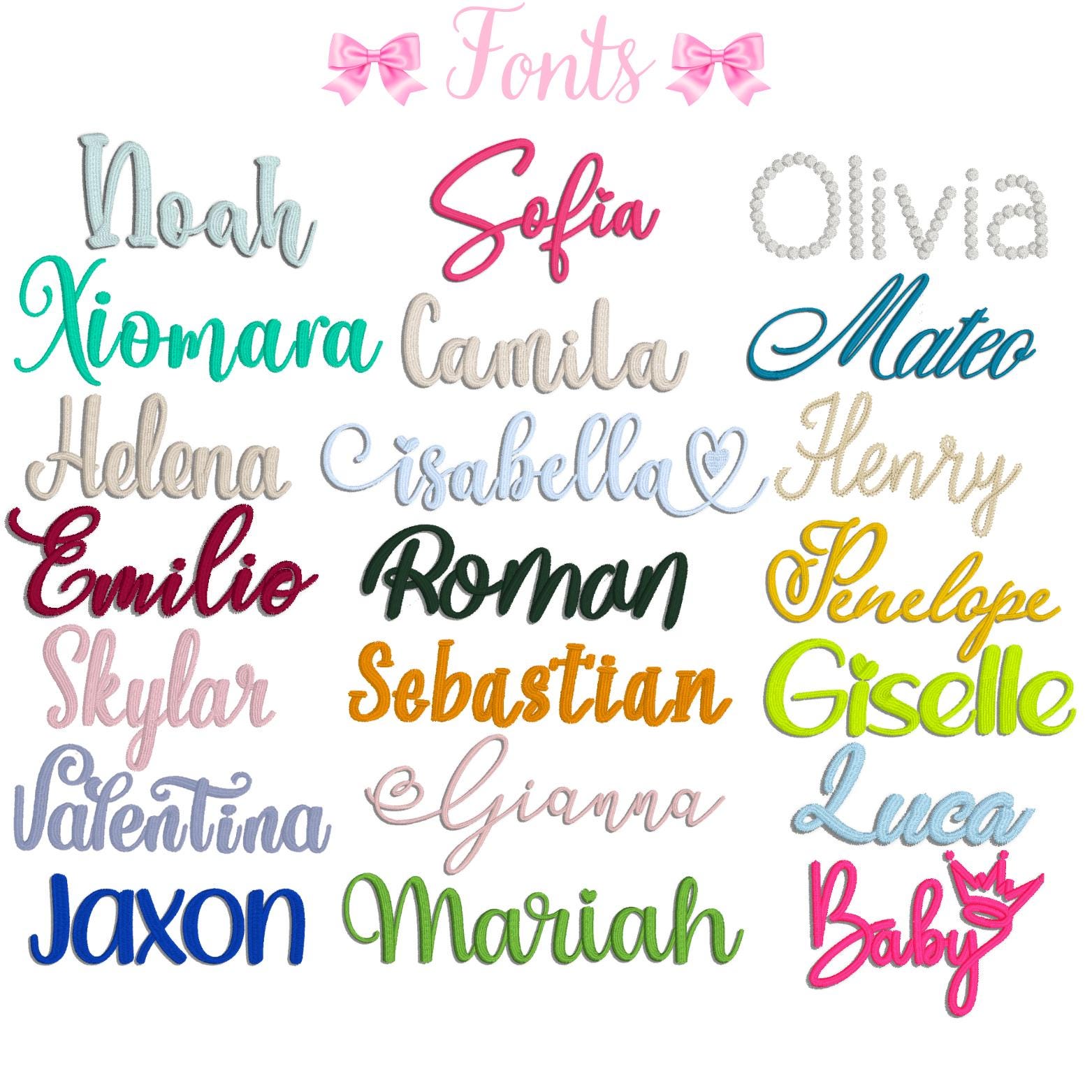 Chiqui Baby Fonts and Monograms (DO NOT PURCHASE)