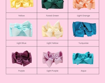 Baby Girl Bows, Nylon Headband, Perfect Big Bows, Picture Perfect, Coming Home Outfit Bows