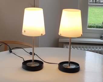 set of 2 postmodern table lamps Ikea Basisk, table lamp vintage