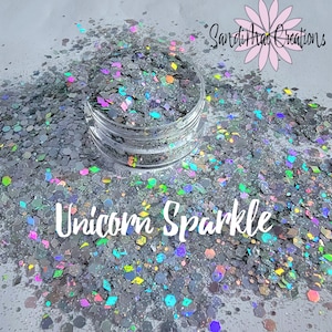 Silver Holographic Chunky Mix Glitter