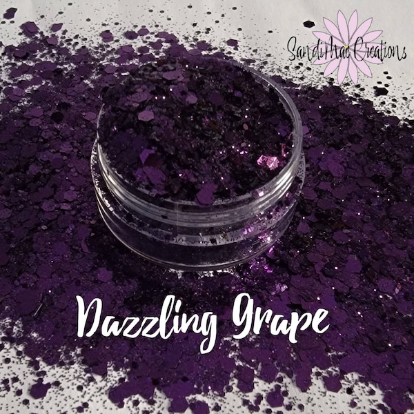 Purple Metallic Chunky Mix Glitter "Dazzling Grape"