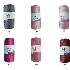 Polyester Makramee Garn 2-2,5mm 200g – Premium Makrome, Tasche häkeln Bild 5