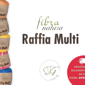 Rafia Fibra Natura, Filato di carta, 90 m, Morbido, Eco, Paperyarn, Rafya, Rafia, Filato, Filato, Nero, Bianco, Verde, Viola, Rafia, Rafia,