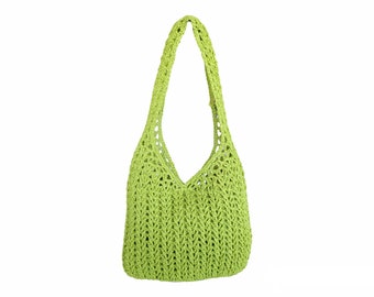 SVG Grün Pop Hobo Tasche Handmade