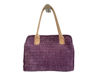 SVG Purple Velvet Tote Bag