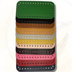 Bag bottom 20x 10 cm, bag bottom, faux leather, faux leather bag bottom, premium, black, red, green, bottom, bag