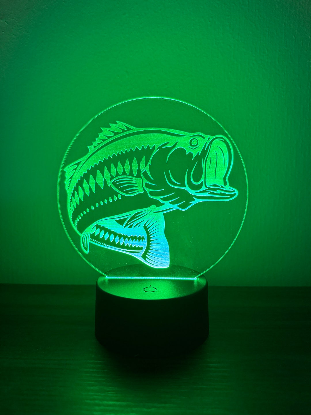 Bass LED Sign Largemouth Bass Etsy
