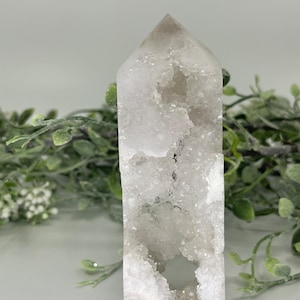 Large Quartz Geode Tower