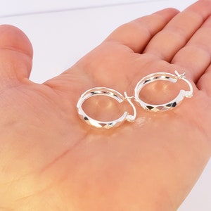 Sterling Silver Huggie Hoop, Minimalist Earrings, Perfect Gift for Her, Everyday Earrings