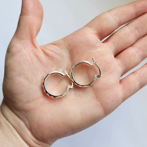 Huggie Hoop Earrings  Sterling Silver Minimalist Earrings Perfect Gift for Her Everyday Earrings