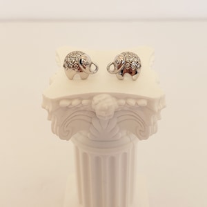 Elephant Earrings, Sterling Silver, Baby Elephant Earrings, Animal Stud Earrings, Birthday Gift,Daughter Gift, Everyday Earrings