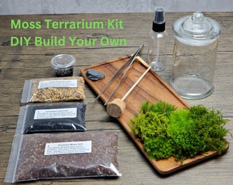 Moss Terrarium Kit - DIY Build your own Terrarium