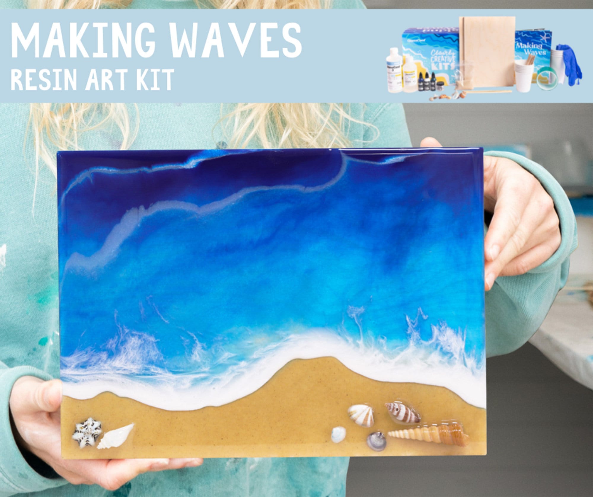 Create Ocean-inspired Resin Art With This Complete Making Waves Kit,  Including Everything to Make Two Projects Tutorial & Free Shipping 