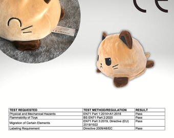 Viola Certificato CE Pupazzi a doppia faccia buonumore morbidissimi animali Peluche dell/'umore pupazzo flip Peluche Gatto reversibile Per Adulti e Bambini regalo migliori amiche