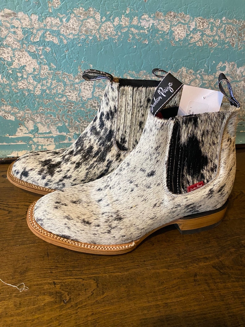 cowskin booties