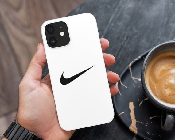Simplistic Nike White Logo Swoosh  Phone Case / iPhone 13 / 7 / 8 / X / XS / XR / XS / 11 / 12/Pro/Mini/ Samsung S20/+/Ultra/S10/+/E