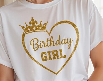 Birthday girl PNG, Girly B-day Png, Birthday Girl Shirt png, Birthday shirt png, Birthday Party png, Birthday girl png for sublimation