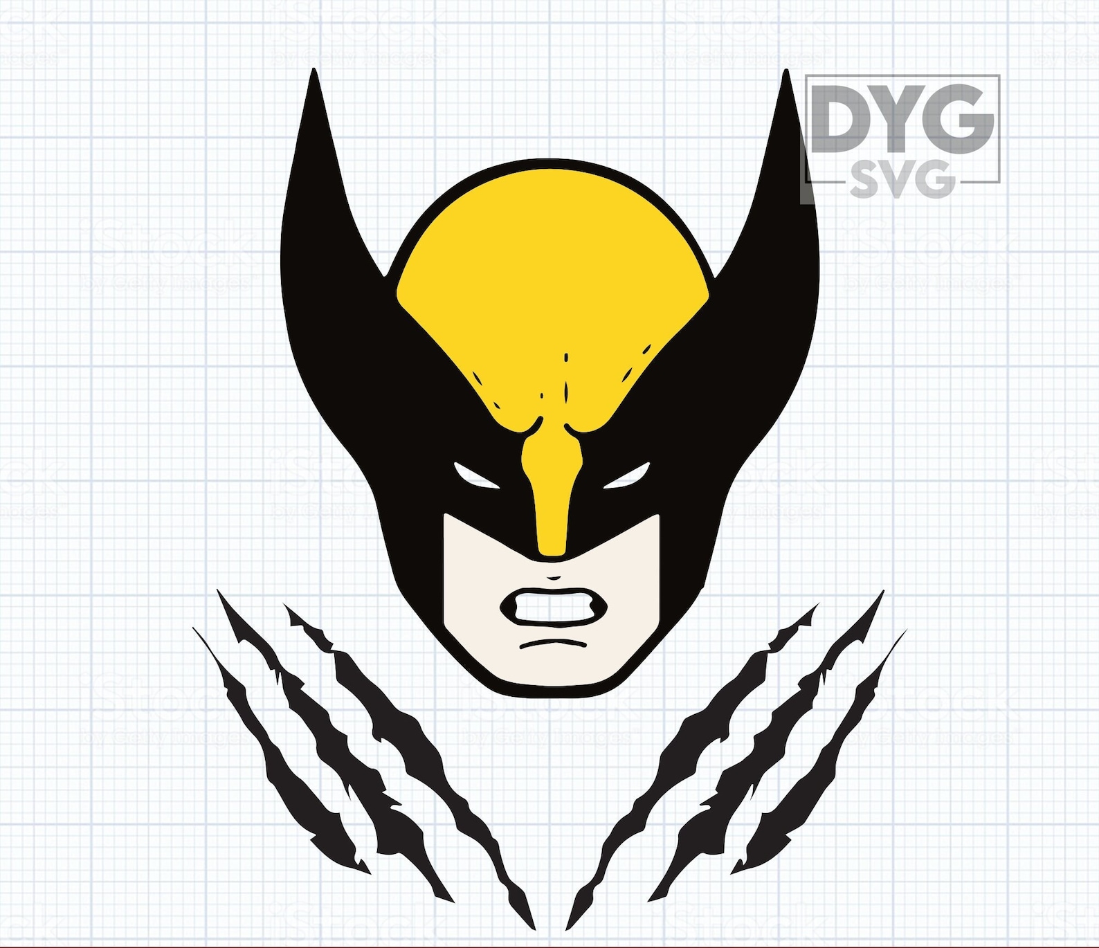 Wolverine SVG, Wolverine Mask SVG, Wolverine PNG, Wolverine Claws , X