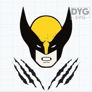 Wolverine SVG, veelvraat masker SVG, veelvraat PNG, veelvraat klauwen, X-Men svg, eps, clipart, gesneden bestand - digitale download