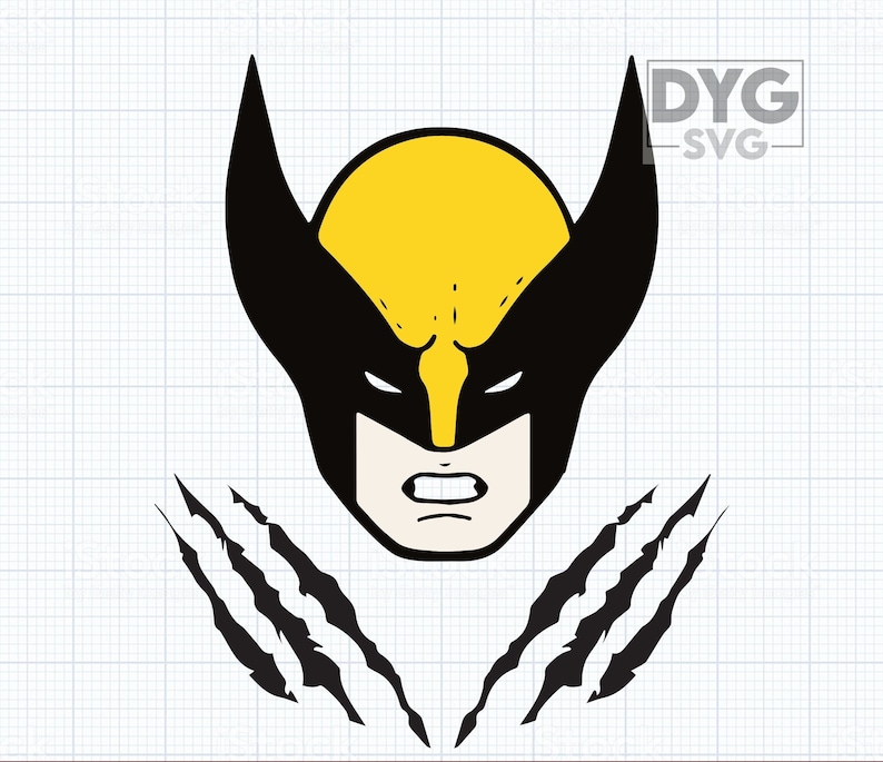 Wolverine SVG, Wolverine Mask SVG, Wolverine PNG, Wolverine Claws , X