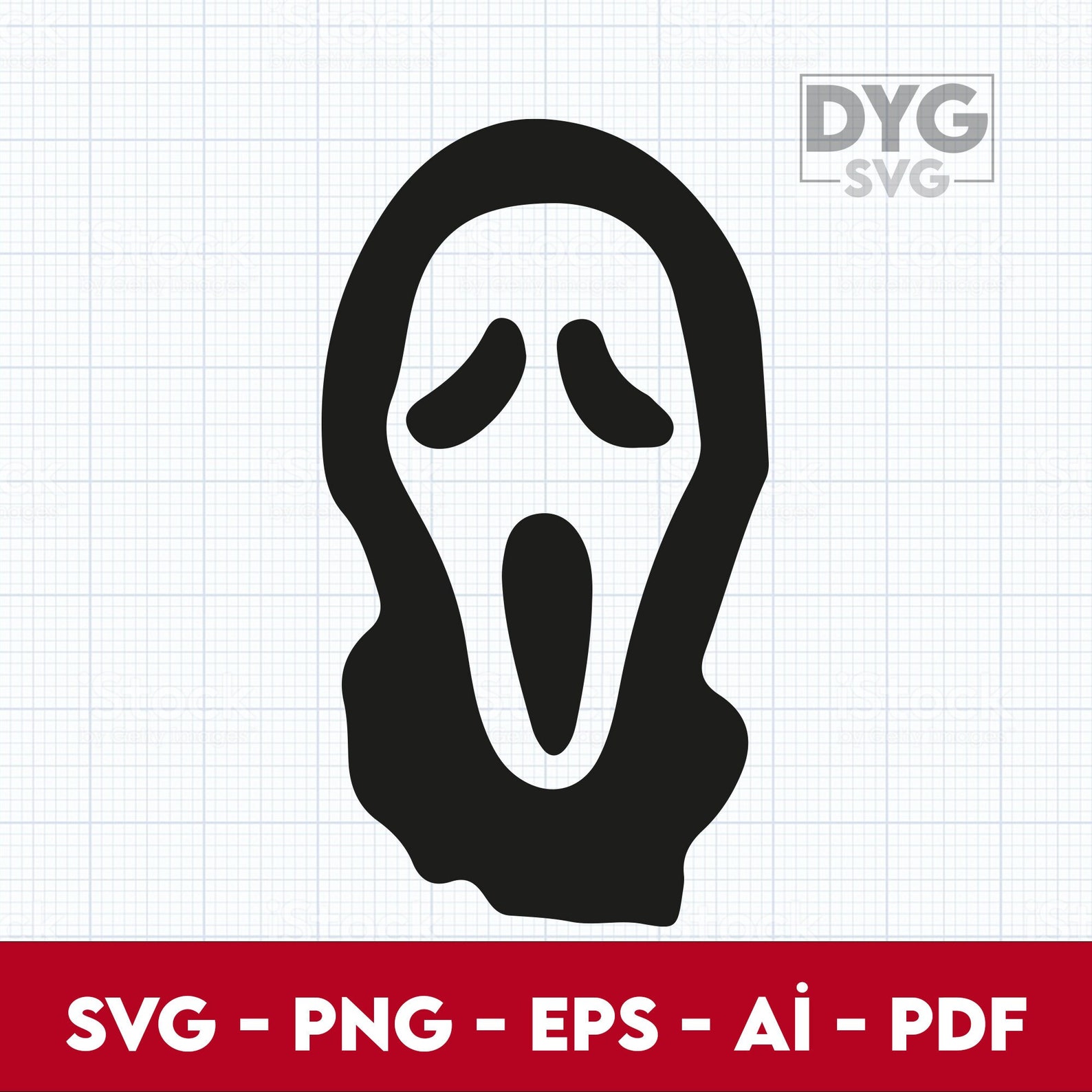 Ghostface Svg Png Eps, Ghost Face Silhouette, Scream Svg, Ghost Face ...