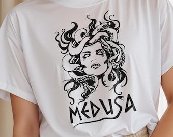 Medusa SVG, DXF, EPS, Ai, Png, Medusa Shirt Svg, Mythology svg png, Medusa Silhouette, Medusa Head svg - Digital Download