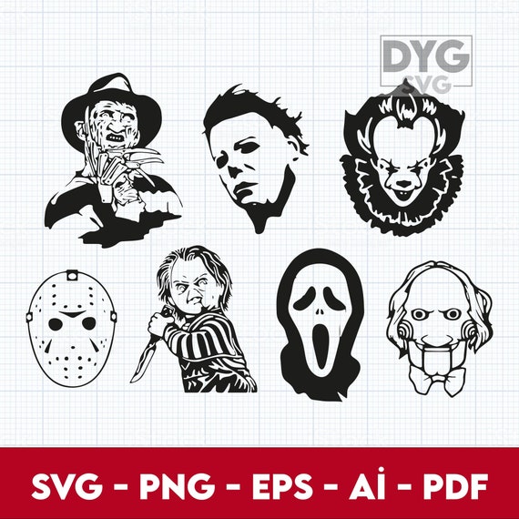 Horror Movie SVG Bundle Horror SVG Halloween svg Freddy - Etsy México