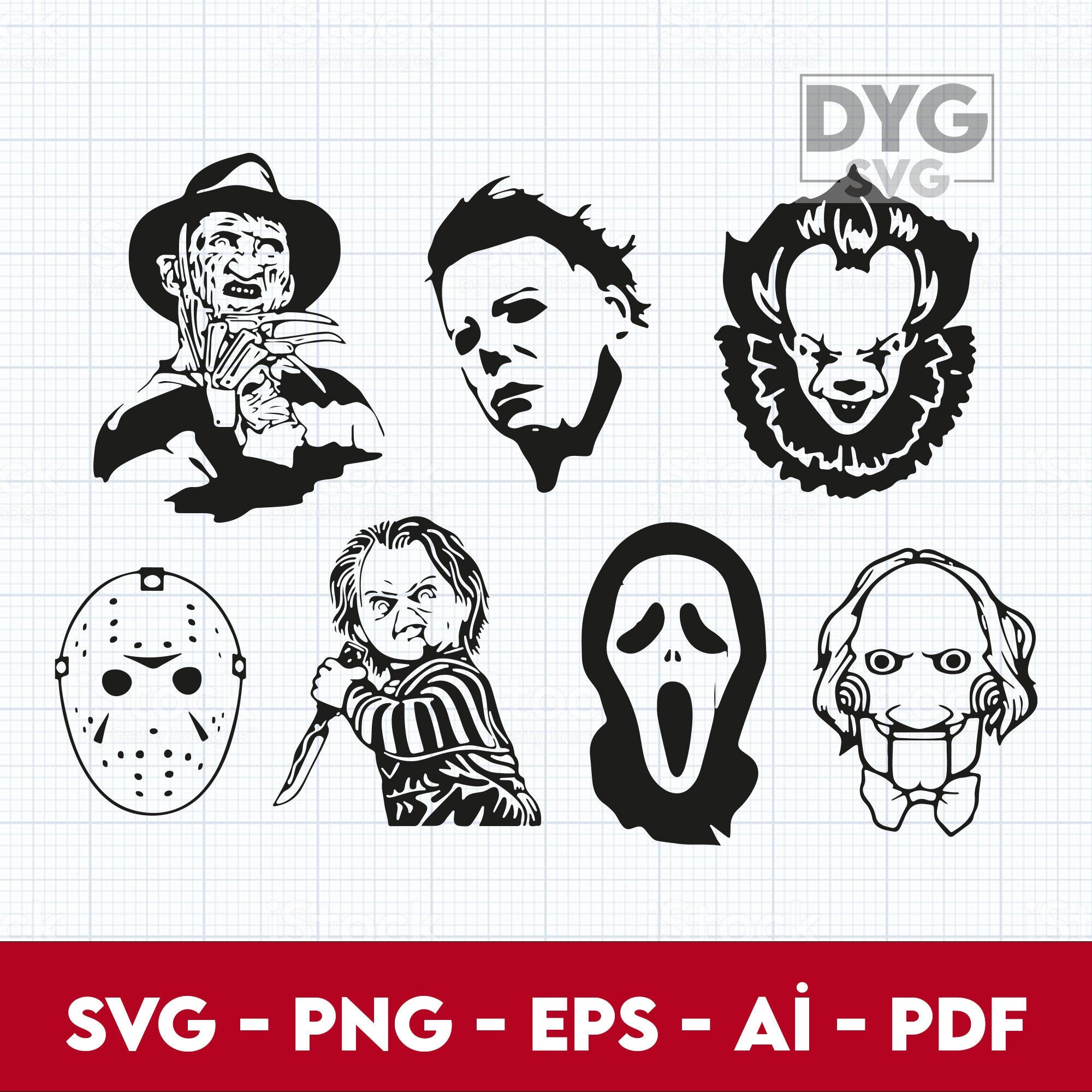 Horror Movie Svg, Horror Svg, Halloween Svg, Freddy Svg, Scream Svg