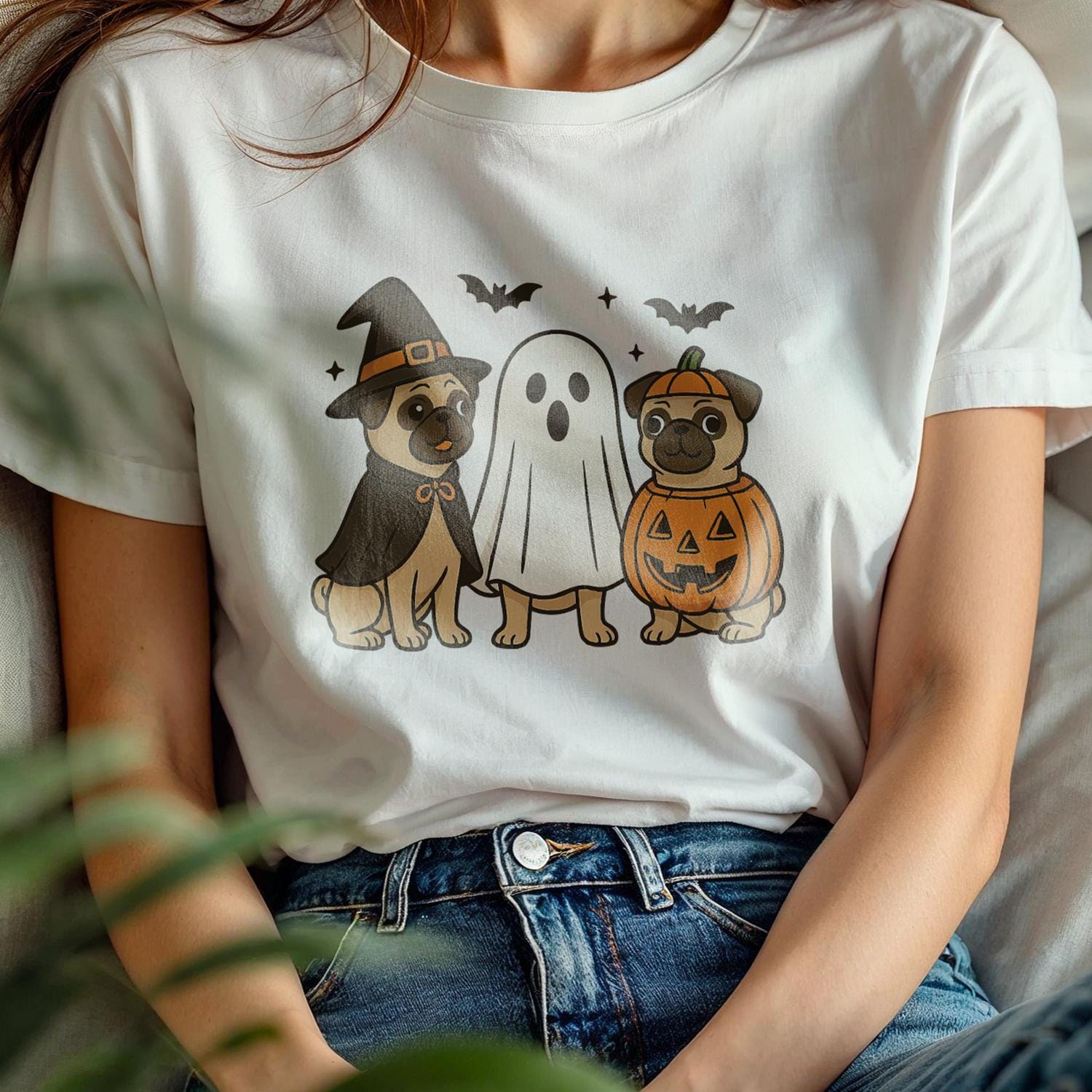 Halloween Dog SVG PNG, Cute Witch Ghost Pumpkin Dogs Clipart, Funny Pet ...