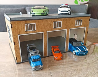 Garage à Voitures 3 Niveaux Avec Rampes, Parking, Ascenseur Manuel – Jouet éducatif Pour Filles Et Garçons – Dès 3 Ans – 25 X 45 Cm