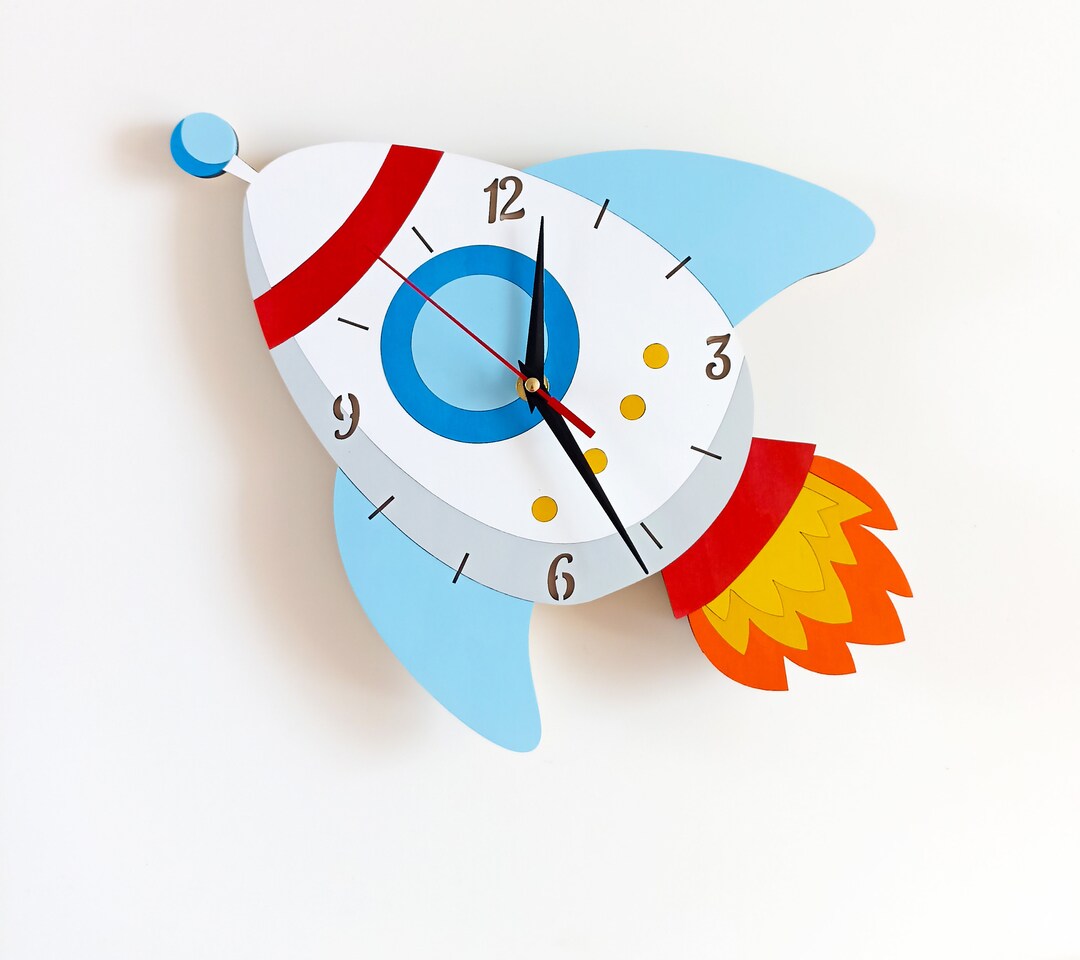 Orologio da parete a forma di razzo Orologio da parete per la