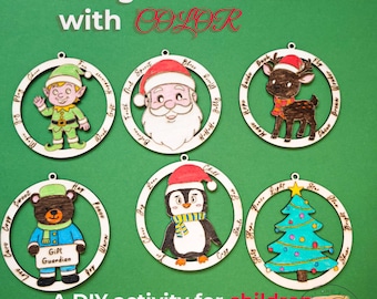 Weihnachtsspaß mit DIY hölzerner Weihnachtsverzierungen: Erstellen Sie Ihr eigenes festliches Dekor, Familienaktivität