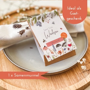 Samenmurmeln Gastgeschenk "Lasst Liebe wachsen" - Seedballs Samenbomben Gastgeschenk Hochzeit Taufe Geburtstag Mitgebsel