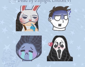 DBD Premade Emotes for Twitch Discord YouTube Facebook Gaming | Ready to Use