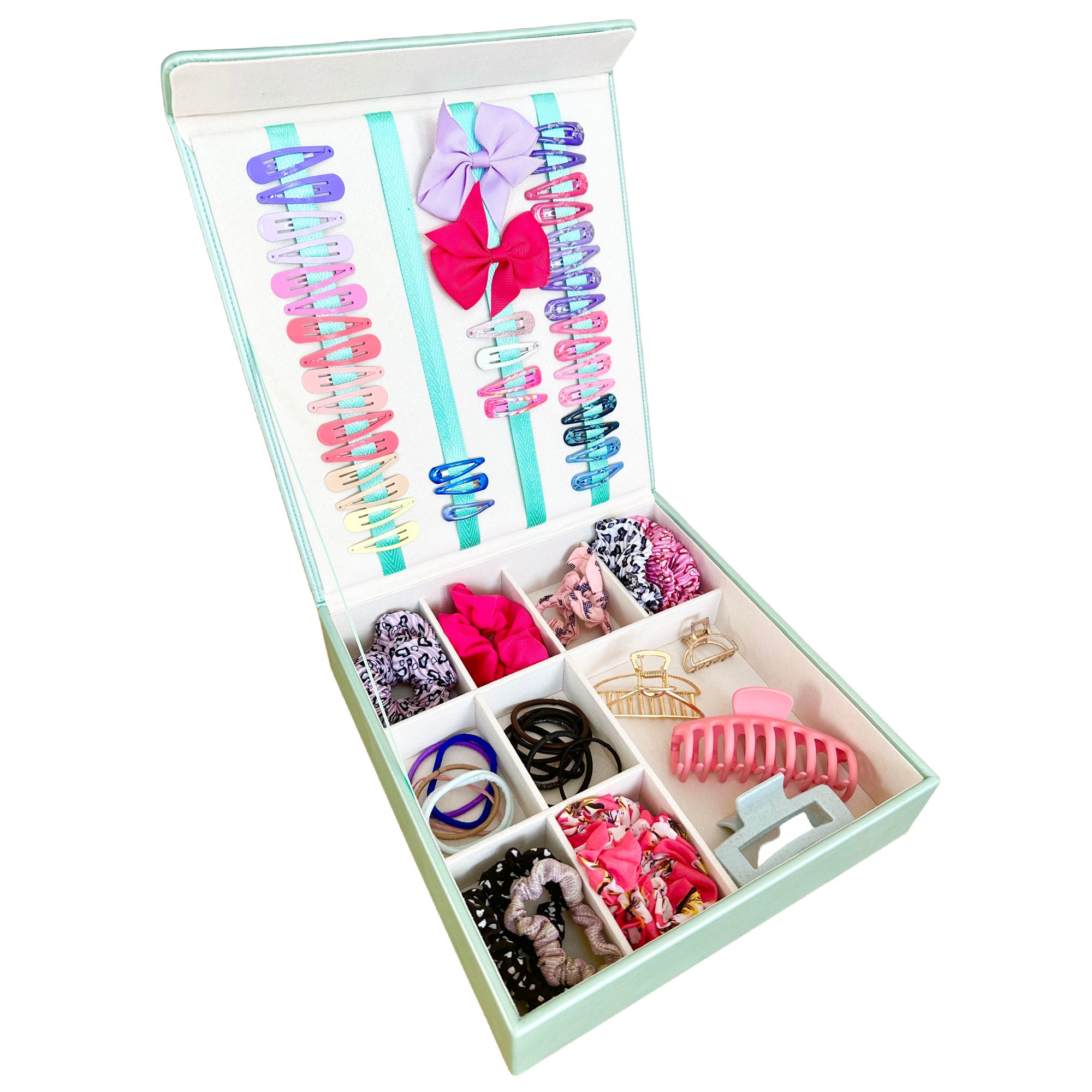 Girl's Hair Accessory Storage Box Hair Clip Holder Etsy UK