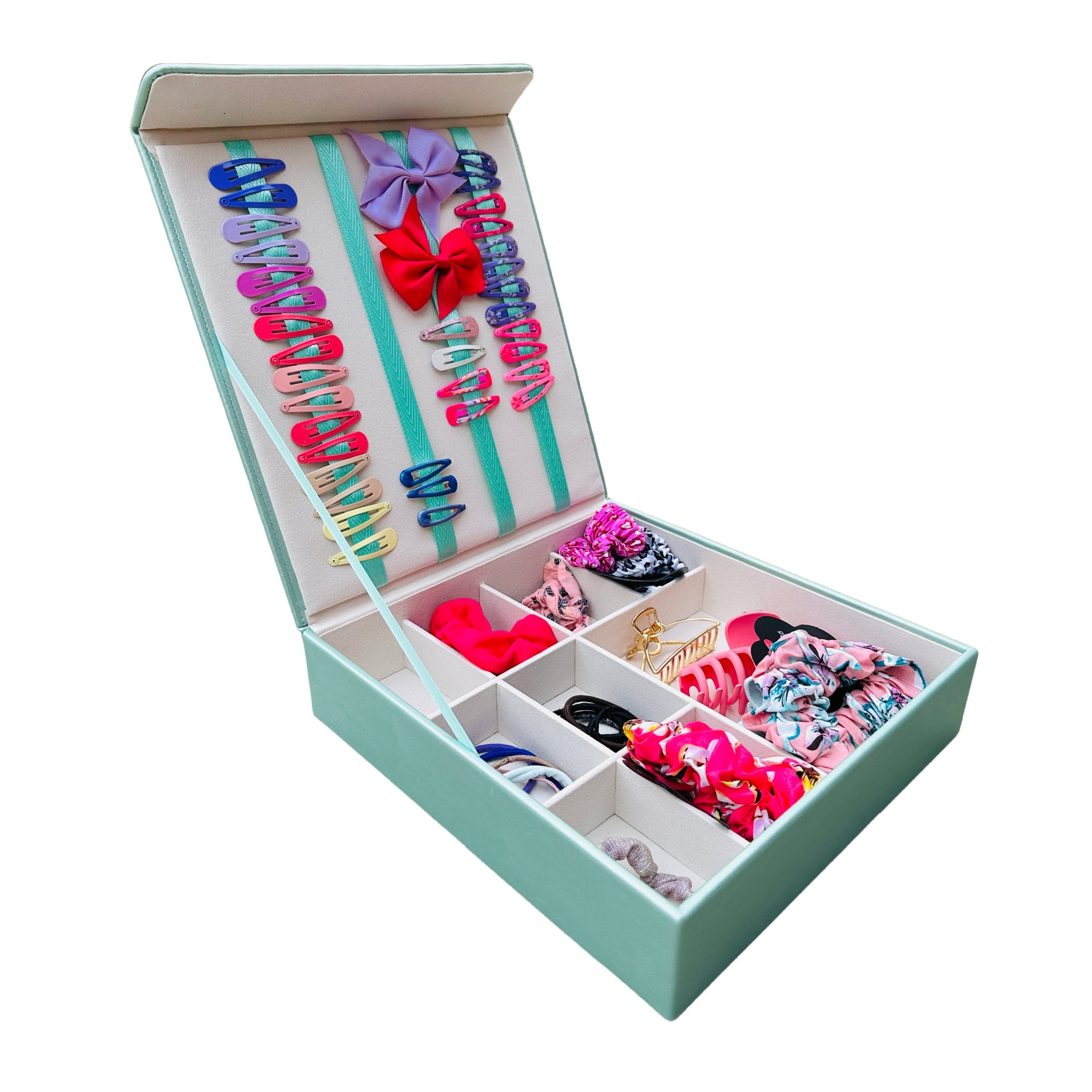 Girl's Hair Accessory Storage Box Hair Clip Holder Etsy UK