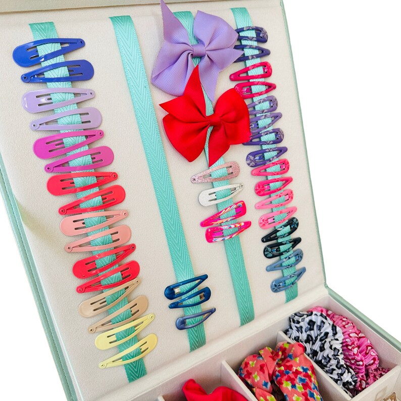 Girl's Hair Accessory Storage Box Hair Clip Holder Etsy UK