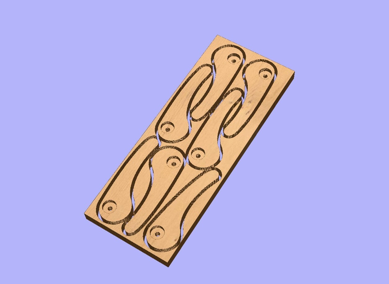 CNC Clamps for Attaching Workpieces to the Spoilboard or Wasteboard